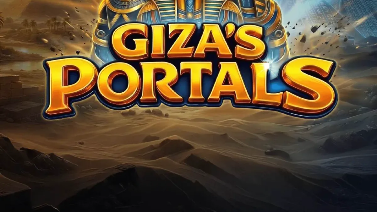 Giza’s Portals স্লট গেমের প্রাচীন মিশরীয় থিম এবং পিরামিডের দৃশ্য
